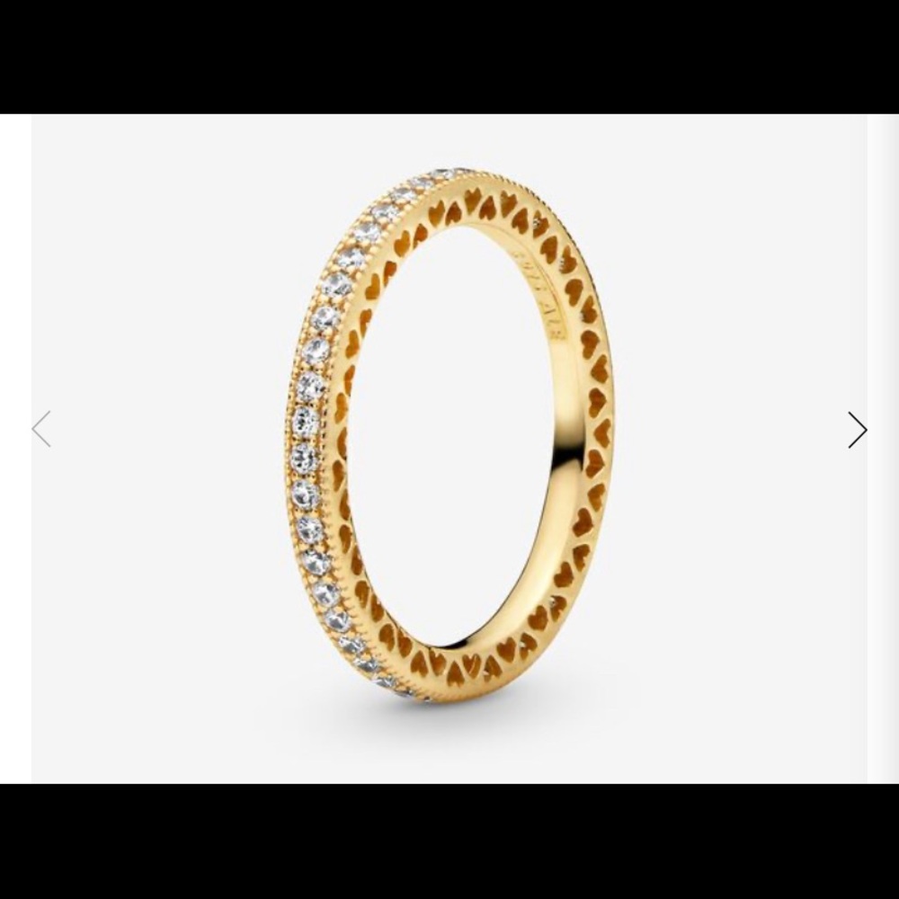 Pandora Sparkle & Hearts Ring
